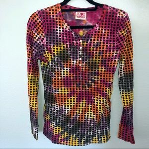 Lucky Brand tie dye long sleeve tee